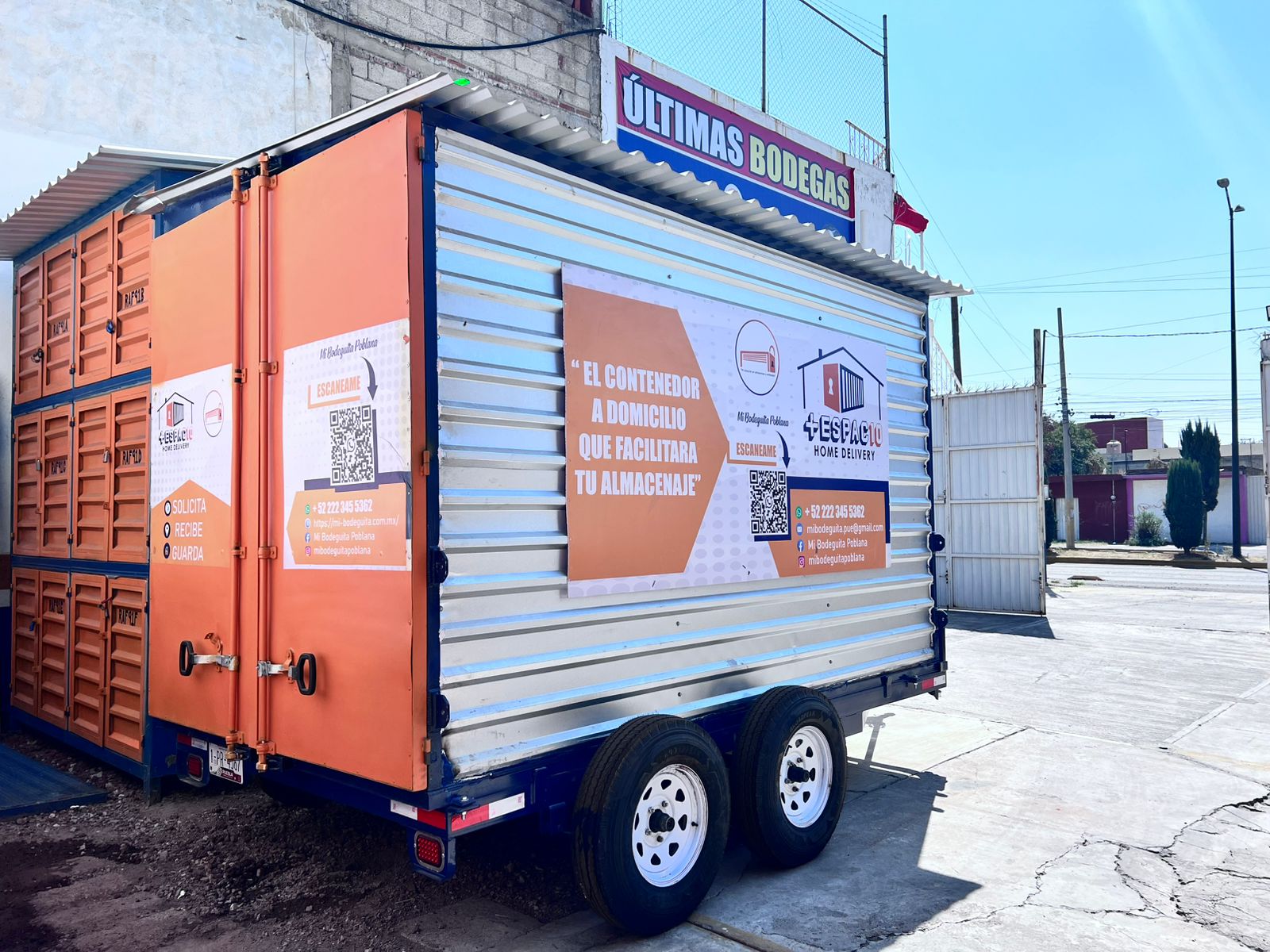 Contenedor +Espac10 con información del servicio